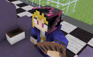 В Minecraft создали карточную игру. Карточки построены из тысяч блоков