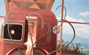 Похотливая Элеонора из Atomic Heart в образе девушки. Холодильник глазами нейросети Midjourney⁠⁠