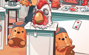 Незнакомка из рекламы Devolver Digital в Steam продолжает сводить с ума. Фанаты ищут гениального художника