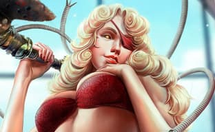 Элеонора щупает ученого на новом постере дополнения для Atomic Heart