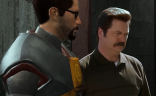 Рон Свонсон из «Парки и зоны отдыха» попал в Half-Life 2. Путешествие в Сити-17