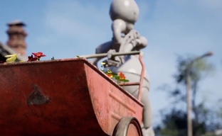 Atomic Heart получила рекламу с роботом садовником, рассаживающим отрубленные конечности