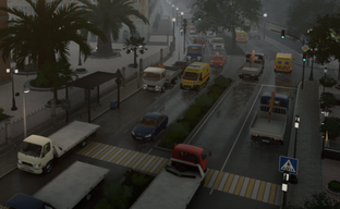 Авторы российского автосима City Car Driving 2.0 показали улетевший автомобиль и рассказали о влиянии времени суток на геймплей