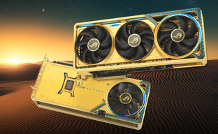 ASUS показала RTX 5080 Dhahab с золотым покрытием и декоративными элементами из чистого золота