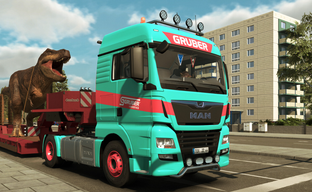 В аналоге Euro Truck и ATS появятся новые грузы — авторы Heavy Cargo показали доставку динозавра