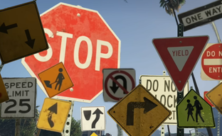 GTA 5 нарушает законы Калифорнии — исследователь указал на системную проблему дорожных знаков