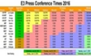 Расписание пресс-конференций Е3 2016