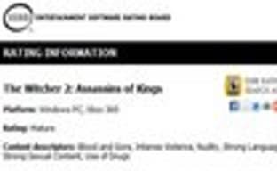 ESRB утверждает, что The Witcher 2 появится на Xbox 360