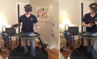 Virtuix Omni + Oculus Rift + Kinect = игровая виртуальная реальность