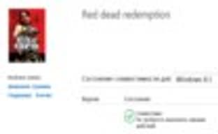Страничка Red Dead Redemption в центре совместимости Windows