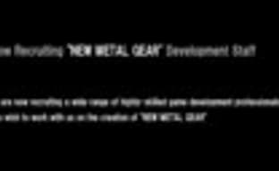 Konami набирает людей для работы над новым Metal Gear