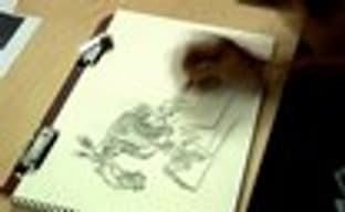 Художник Epic Mickey за работой