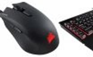 Игровая клавиатура K55 RGB и игровая мышь HARPOON RGB производства компании Corsair