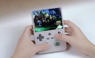 Pre-order for Anbernic RG 477V portable console with glass front panel opens on December 20