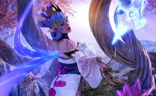 Косплеер предстала в образе Эвелинн из League of Legends в скине «Дух цветения»