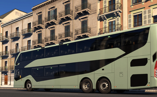 Разработчики Euro Truck Simulator 2 впервые показали автобус Volvo 9700 Double Decker — вид из кабины и салон с пассажирами