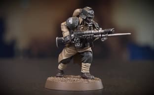 Авторы Warhammer 40,000 выложили видеогайд по покраске миниатюры криговца в цвета Стального Легиона