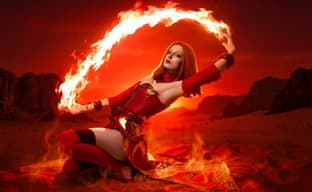Косплеер воплотила образ Лины из Dota 2 — огненной волшебницы с пылающей душой