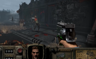 6 минут геймплея Fallout Bakersfield — Некрополь из мода-ремейка на движке шутера GZDoom