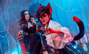 Вампирша и её домашний оборотень: косплеерши превратились в Кейтлин и Вай из вселенной League of Legends