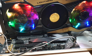MSI GeForce RTX 2080 Ti Lighting после старта останавливает вентиляторы до нагрева GPU выше 55С