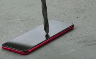 Redmi Note 7, тест на прочность при помощи дрели