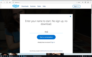 Skype без регистрации