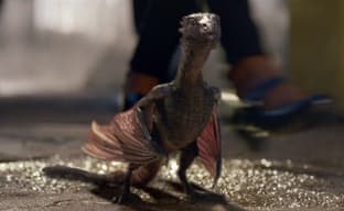 Реклама Игры престолов на канале TWC с Дрогоном