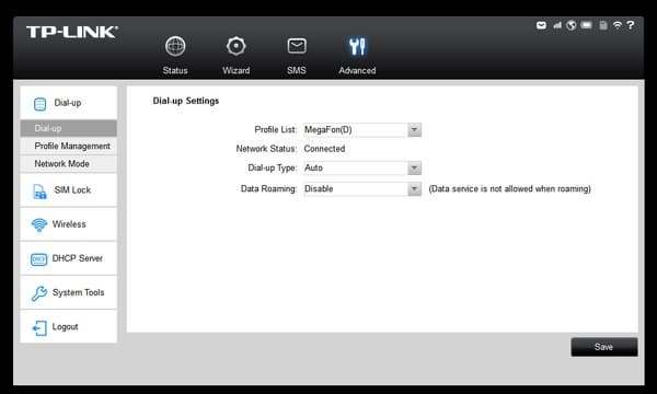 Настройка роутера TP-Link M5250 Настрока роутера TP-Link M5250