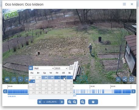 Облачная Wi-Fi-камера наблюдения Oco Ivideon