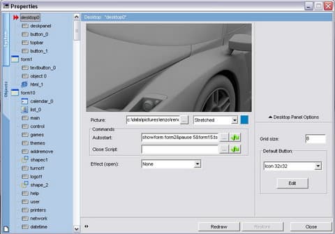 Редактор для создания собственных интерфейсов