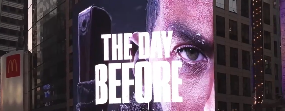 «Откуда деньги?» The Day Before рекламируют на Таймс-Сквер в Нью-Йорке