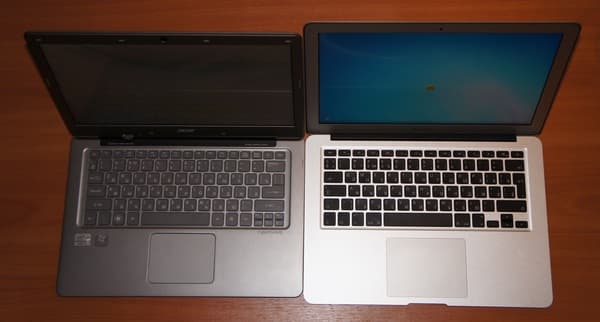 Сравнение Acer Aspire S3 с MacBook Air
