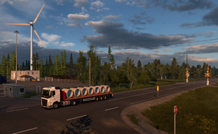 Euro Truck Simulator 2 will feature a place where New Year is celebrated twice. Screenshots of the Nordic Horizons northern expansion