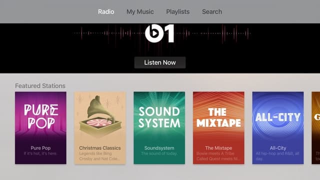 Интерфейс Apple TV 4 поколения 2015