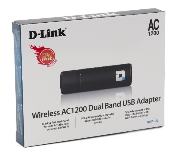 Упаковка D-Link DWA-182 Упаковка D-Link DWA-182