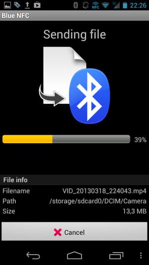 Обмен данными в Blue NFC Обмен данными в Blue NFC