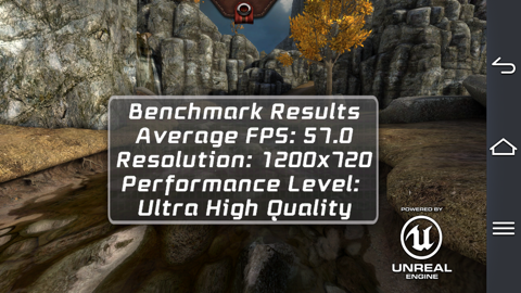 Обзор Pantech Vega Iron. Скриншоты. Epic Citadel