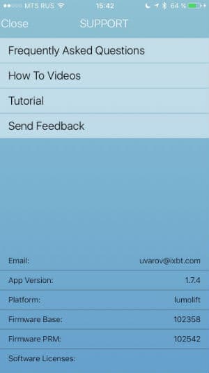 Скриншот приложения Lumo Lift Скриншот приложения Lumo Lift