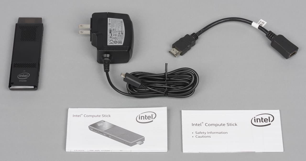 Комплект поставки Intel Compute Stick