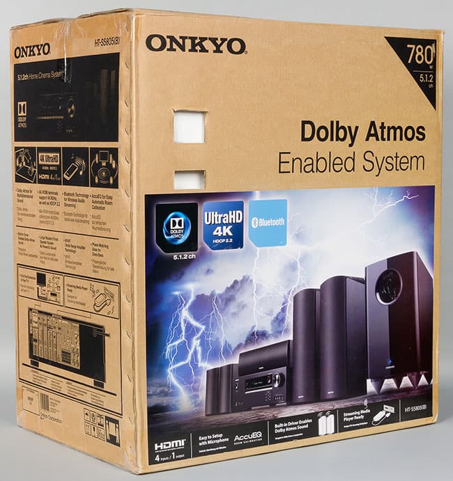 Onkyo HT-S5805 — комплект из ресивера и набора 5.1 колонок