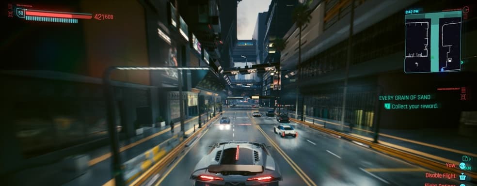 В Cyberpunk 2077 добавили летающие автомобили благодаря моду