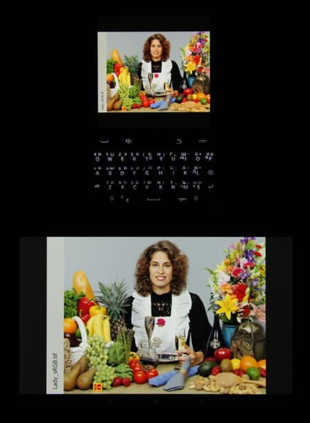 Обзор смартфона BlackBerry Classic. Тестирование дисплея