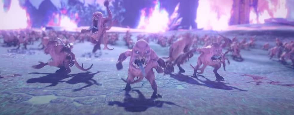 Розовые ужасы Тзинча наводят беспорядок в новом трейлере Total War: Warhammer 3