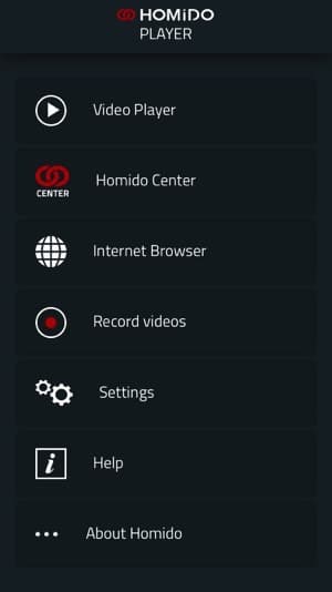Скриншот приложения Homido Player