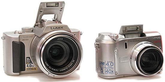 Panasonic DMC -FZ10 и Olympus UltraZoom C -750