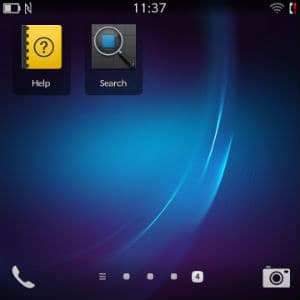 Скриншот BlackBerry Q5