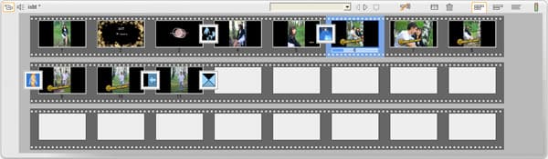 Режим Storyboard на панели Timeline в Pinnacle Studio 12