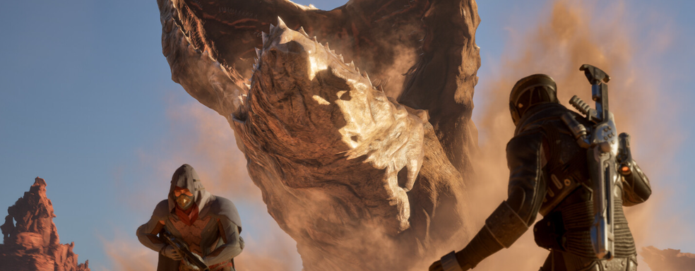 Игрок в Dune Awakening хотел показать баг, но вмешался летающий червь и украл всё внимание