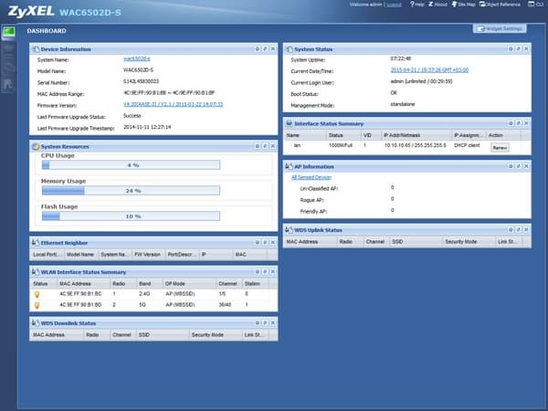 Настройка Zyxel WAC6502D-S